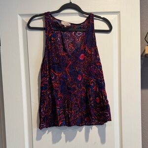 Eight Sixty Multicolor Paisley Tank Top